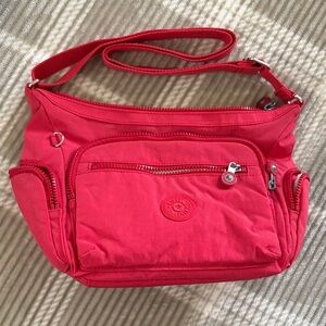 Kipling Red Shoulder Bag Gabbie small- party pink